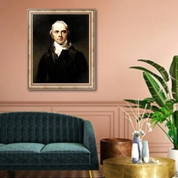 «Samuel Lysons 1799» в интерьере классической гостиной над диваном