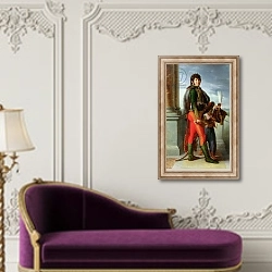 «Joachim Murat 1801» в интерьере в классическом стиле над банкеткой
