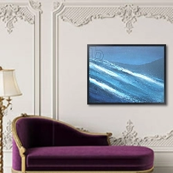 «Sea Picture I» в интерьере в классическом стиле над банкеткой