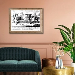 «An Exact Representation of Maclaine the Highwayman Robbing Lord Eglington» в интерьере классической гостиной над диваном