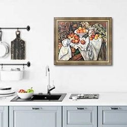 «Apples and Oranges, 1895-1900» в интерьере современной кухни над столом