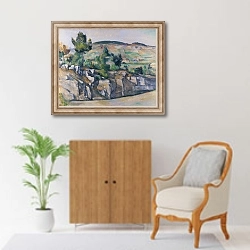 «Холмистая местность в Провансе» в интерьере в классическом стиле над комодом