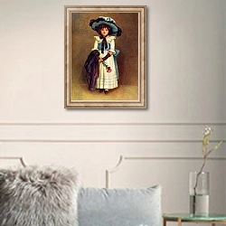 «'The little model'  by Kate Greenaway.» в интерьере в классическом стиле в светлых тонах