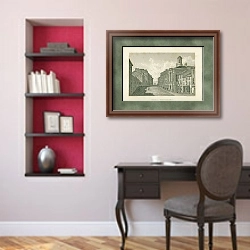 «Kendal, Westmorland 1» в интерьере кабинета в классическом стиле над столом