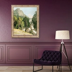 «Lodore Falls» в интерьере в классическом стиле в фиолетовых тонах