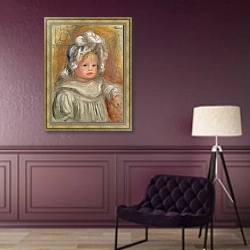 «Portrait of a Child» в интерьере в классическом стиле в фиолетовых тонах