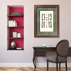 «Samostrely i zheleznaia strela» в интерьере кабинета в классическом стиле над столом