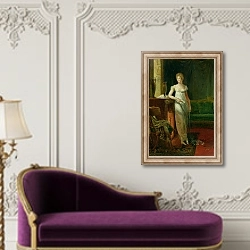 «Catherine Worlee Duchess of Talleyrand-Perigord, 1805» в интерьере в классическом стиле над банкеткой
