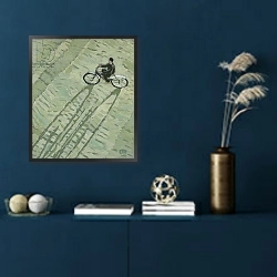 «Bike» в интерьере в классическом стиле в синих тонах