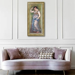 «Танцовщица с кастаньетами» в интерьере гостиной в классическом стиле над диваном