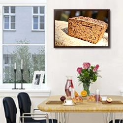 «Домашний хлеб  3» в интерьере кухни рядом с окном