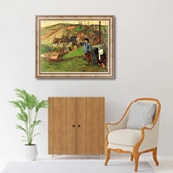 «Бретонский пастух» в интерьере в классическом стиле над комодом