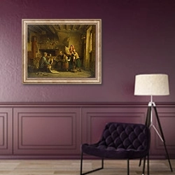 «The Art Dealer» в интерьере в классическом стиле в фиолетовых тонах