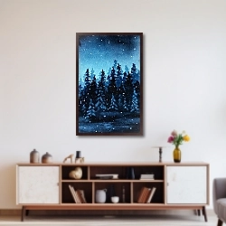 «зимний лес» в интерьере 