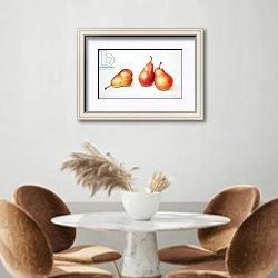 «Red Pears, 1996» в интерьере кухни над кофейным столиком