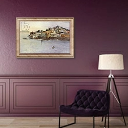 «La Penisola, Sestri Levante» в интерьере в классическом стиле в фиолетовых тонах