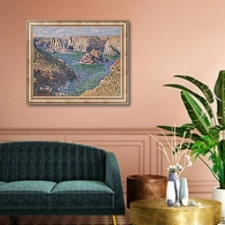 «Порт Домис» в интерьере классической гостиной над диваном