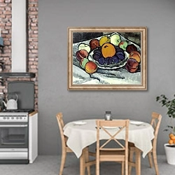 «Fruit on the plate» в интерьере кухни над обеденным столом