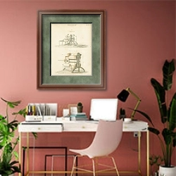 «Отбеливание I» в интерьере современного кабинета в розовых тонах