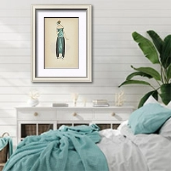 «Xantis» в интерьере спальни в стиле прованс с голубыми деталями