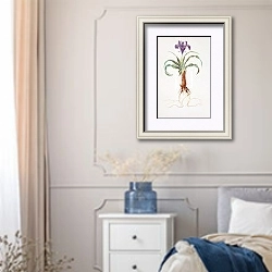 «Iris alata» в интерьере спальни в стиле прованс с синими деталями