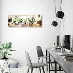 «Современный интерьер загородного дома» в интерьере современного офиса в минималистичном стиле
