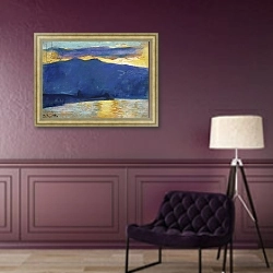 «Sunrise, 1896» в интерьере в классическом стиле в фиолетовых тонах