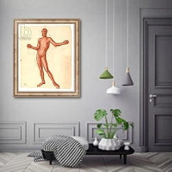 «Study of a Male Nude 2» в интерьере коридора в классическом стиле