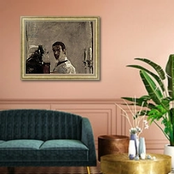 «Self Portrait, 1880 3» в интерьере классической гостиной над диваном