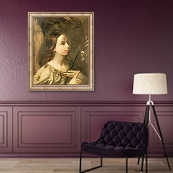 «Angel of the Annunciation» в интерьере в классическом стиле в фиолетовых тонах