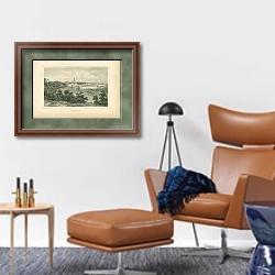 «Arnhem 1» в интерьере кабинета с кожаным креслом