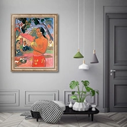 «Женщина, держащая плод» в интерьере коридора в классическом стиле