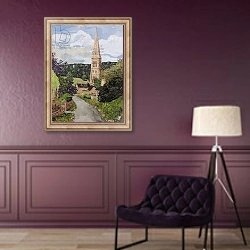 «Edensor Village» в интерьере в классическом стиле в фиолетовых тонах
