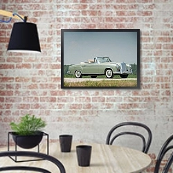 «Mercedes-Benz 220SE Cabrio (W128) '1958–61» в интерьере кухни в стиле лофт с кирпичной стеной