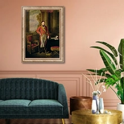 «Napoleon Bonaparte as First Consul, 1799-1805» в интерьере классической гостиной над диваном