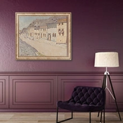 «Záber z Levoče» в интерьере в классическом стиле в фиолетовых тонах