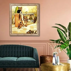 «Jack and the Beanstalk 11» в интерьере классической гостиной над диваном