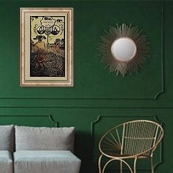 «Noa Noa from Noa Noa» в интерьере классической гостиной с зеленой стеной над диваном