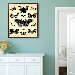 «Papillons» в интерьере коридора в стиле прованс в пастельных тонах