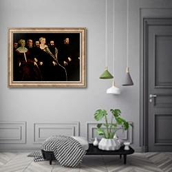 «Seven members of the Soranzo Family» в интерьере коридора в классическом стиле