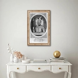 «Portrait of Tamerlane the Great» в интерьере в классическом стиле над столом