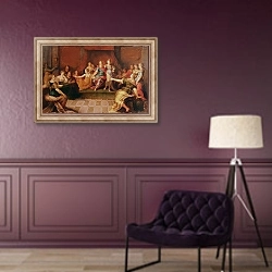 «Solomon and his Women» в интерьере в классическом стиле в фиолетовых тонах