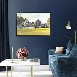 «Cricket at Burton Court» в интерьере в классическом стиле в синих тонах