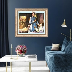 «Edith Cavell» в интерьере в классическом стиле в синих тонах