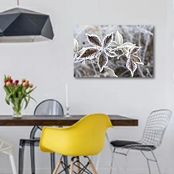 «Заморозки 2» в интерьере столовой в скандинавском стиле с яркими деталями