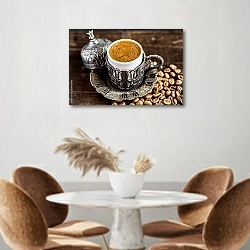 «Чашка турецкого кофе» в интерьере кухни над кофейным столиком