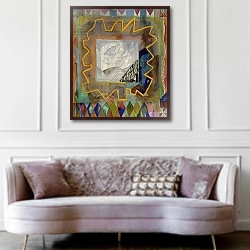 «Hill Tapestry» в интерьере гостиной в классическом стиле над диваном