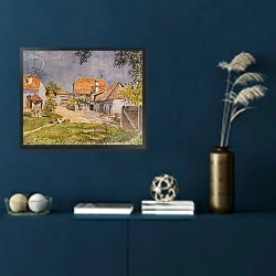«Viscri House» в интерьере в классическом стиле в синих тонах
