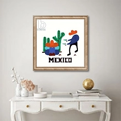 «México» в интерьере в классическом стиле над столом