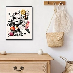 «Marilyn_Monroe» в интерьере в стиле ретро над комодом